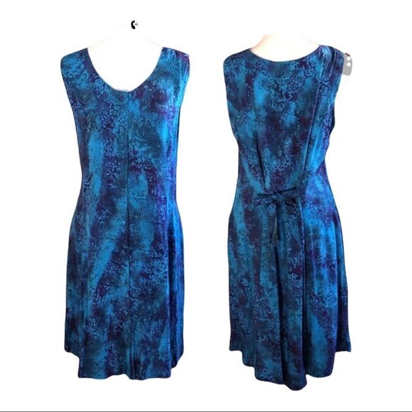 EAGLE Bay Traders Batik Rayon Dress EUC - Picture 1 of 7